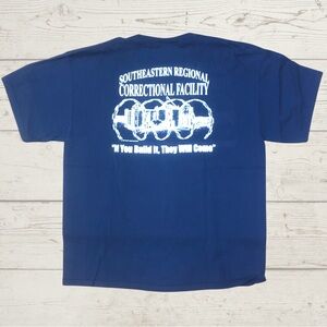 Vintage 1999 Prison Graphic T-Shirt XL Tennessee Southeastern Shirt Jail Tee